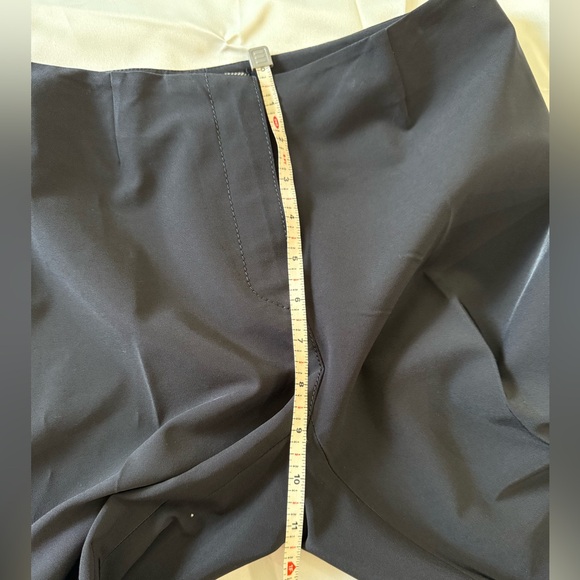 Prada Navy Straight-Leg Trousers Size 44 Designer Women’s Pants Sleek & Stylish - Picture 3 of 13